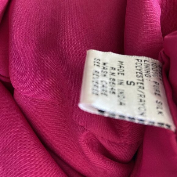 Vintage Cache Maxi Gown Dress Silk Slip Beaded Pink Purple Formal - Picture 8 of 8